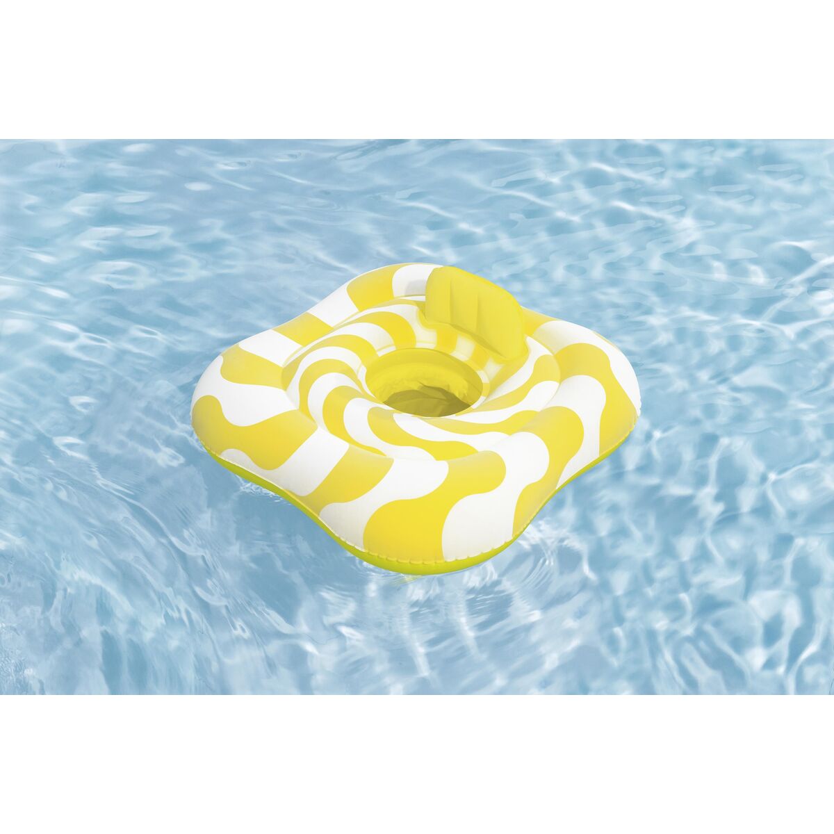 Bestway Inflatable Float 2 Rings Baby Seat 79x79 cm 1-2 Years Garden Pool Beach 32298-1