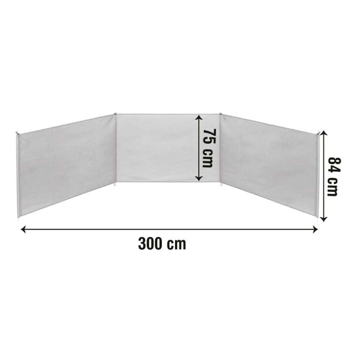 Beach Windscreen Aktive 300 x 84 x 2 cm 300 x 85 x 2 cm-1