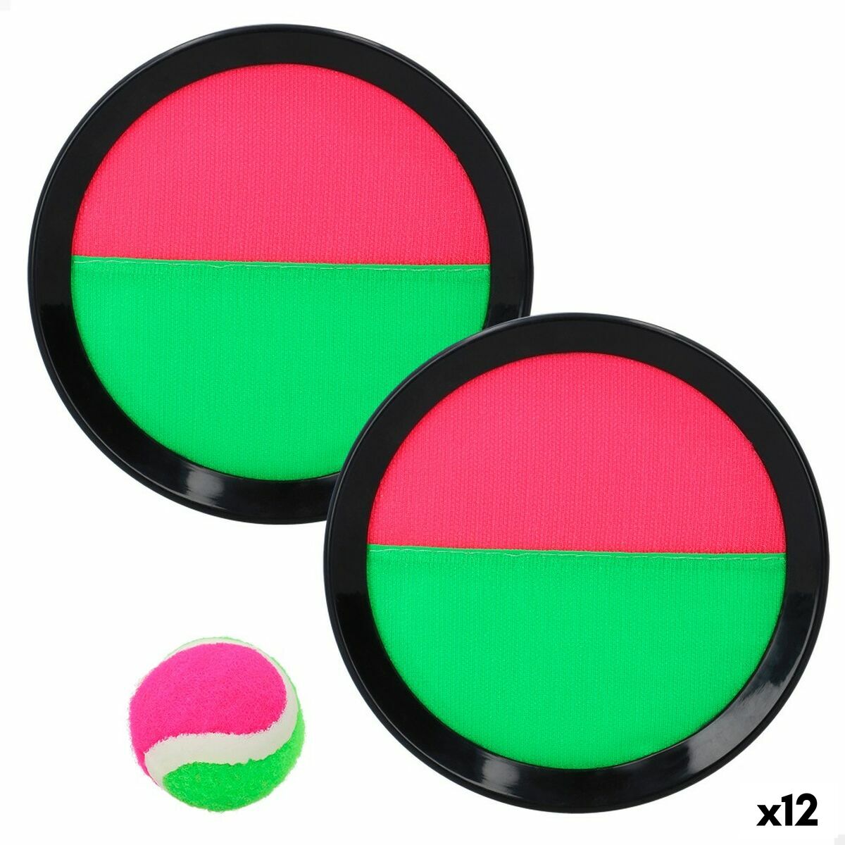 Beach Toy Colorbaby Catch Ball 20 x 2 x 20 cm Velcro (12 Units)-0