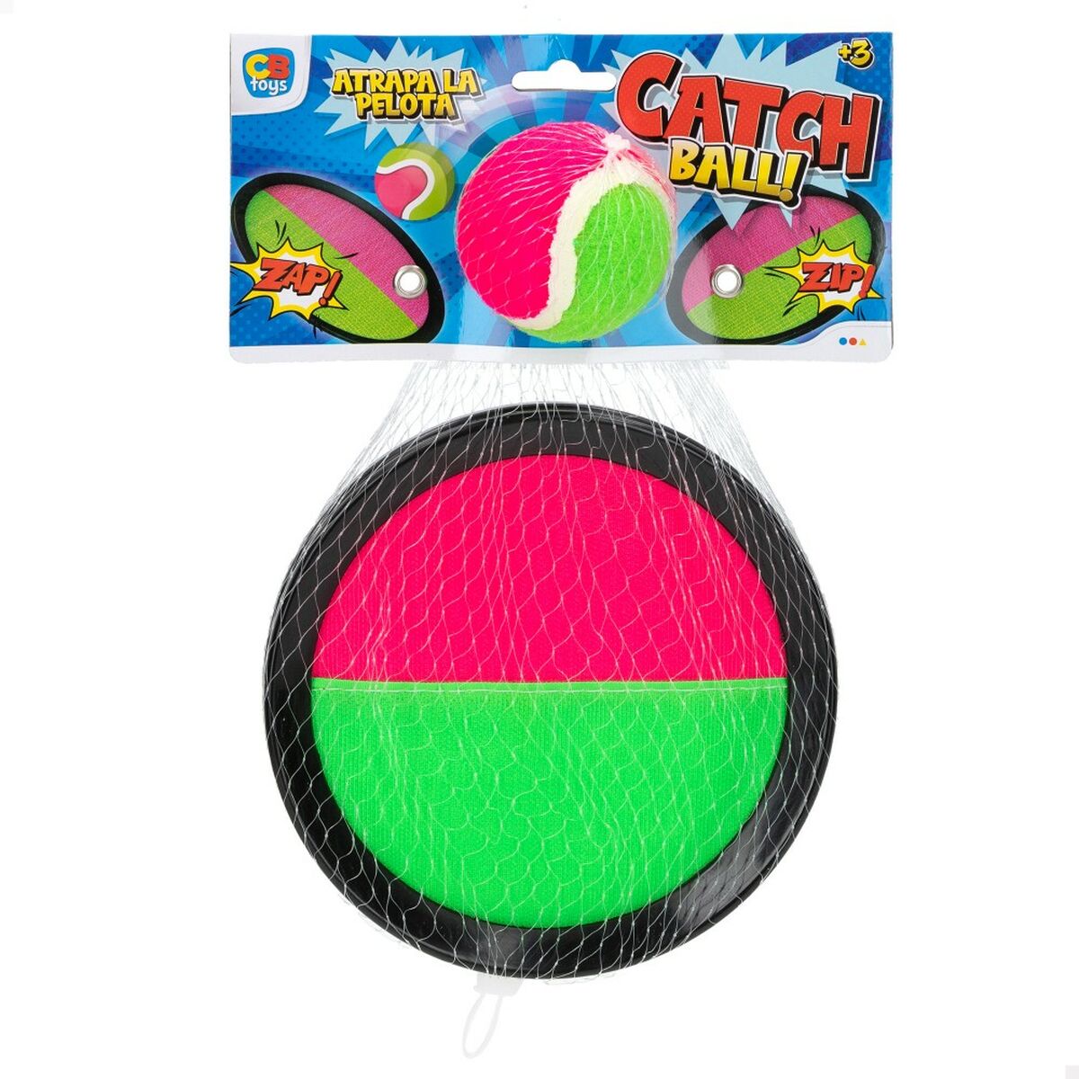 Beach Toy Colorbaby Catch Ball 20 x 2 x 20 cm Velcro (12 Units)-1