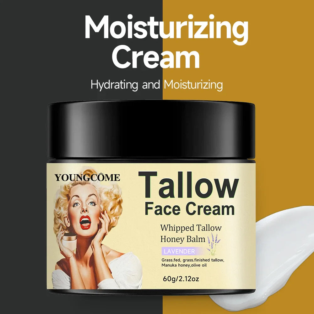 100% Grass Fed Whipped Vanilla Beef Tallow Moisturizer-1