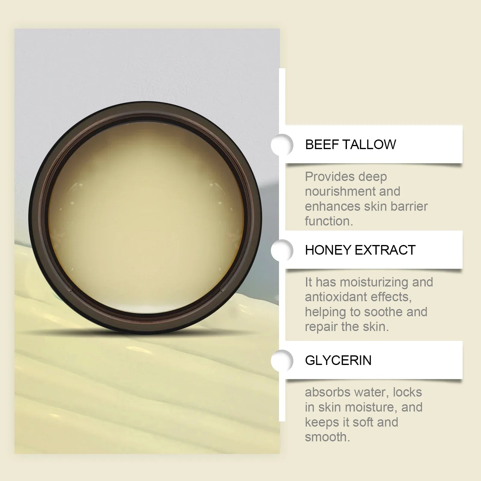 Whipped Beef Tallow Face Moisturizer Balm-1