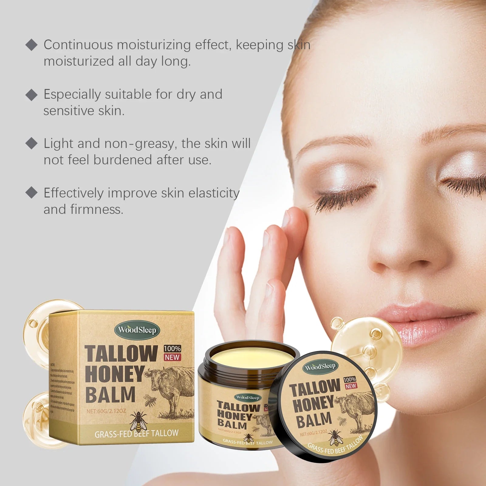 Whipped Beef Tallow Face Moisturizer Balm-4